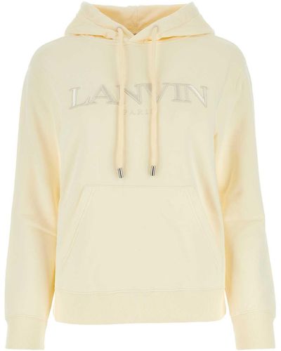 Lanvin Cotton Sweatshirt - Natural
