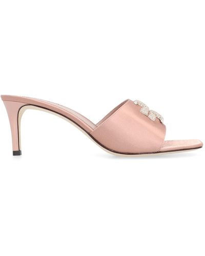 Tory Burch Eleanor Satin Sandals - Pink