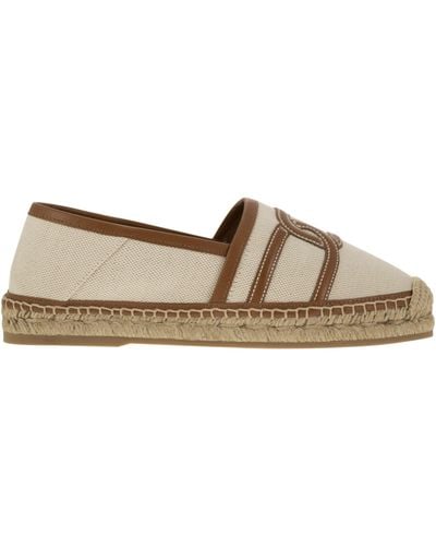 Tod's Slip On Kate In Canvas And Leather - Brown