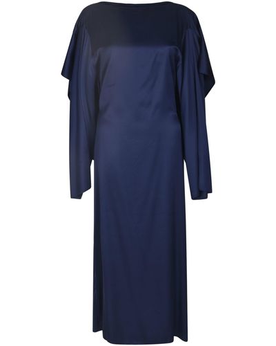 MM6 by Maison Martin Margiela Layered Longsleeved Dress - Blue