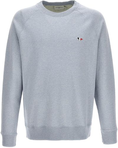 Maison Kitsuné Tricolor Fox Sweatshirt - Gray