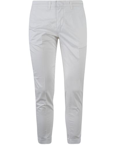 Fay Regular Fit Plain Pants - Gray