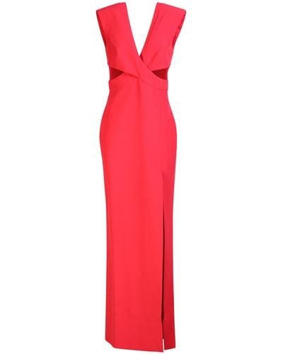 Genny Long Cut-Out Dress - Red