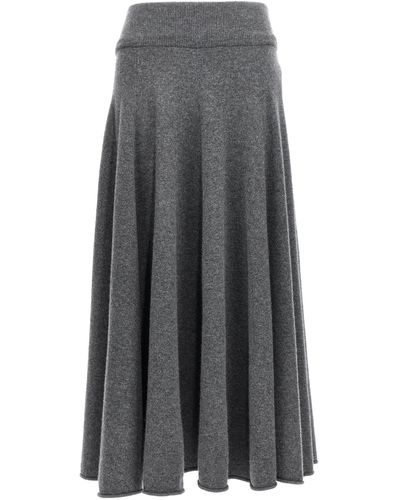 Extreme Cashmere N°313 Twirl Skirt - Gray