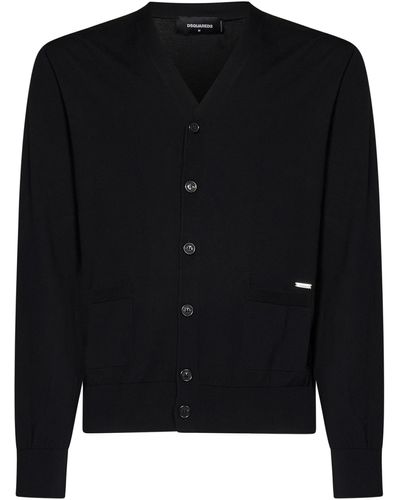 DSquared² The Caten Privé Knit Cardigan - Black