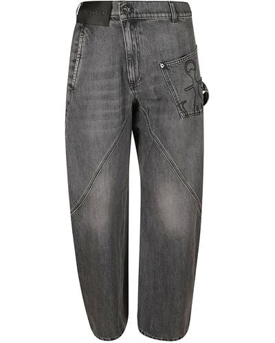 JW Anderson Twisted Workwear Jeans - Grey