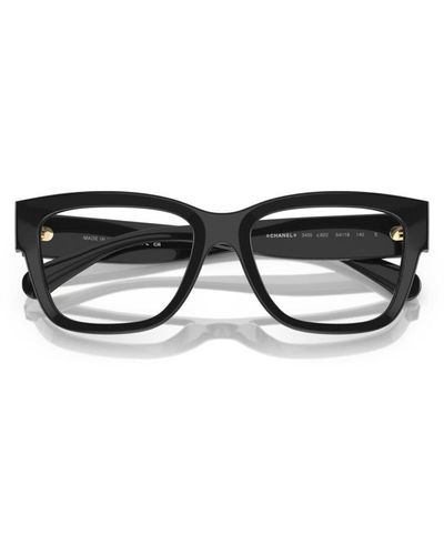 Chanel Rectangle Frame Glasses - Black