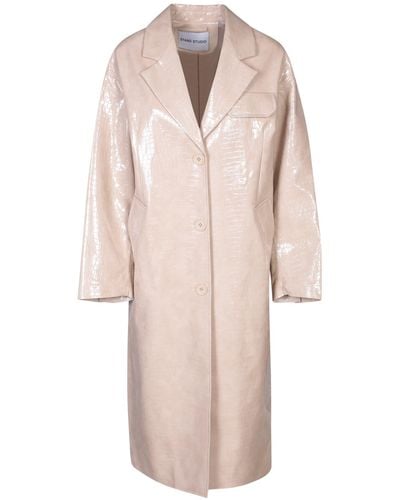 Stand Studio Trench Coats - Pink