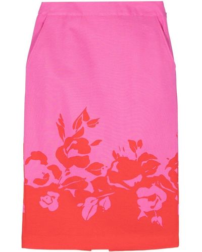 Essentiel Antwerp Fairydust Placed Print Skirt - Pink