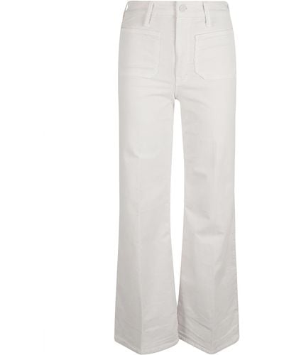 Mother The Patch Pocket Rollet Skimp Pants - White