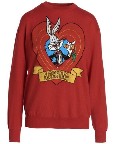 Moschino Bugs Bunny Jumper - Red