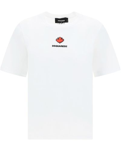 DSquared² Logo-print Cotton T-shirt - White