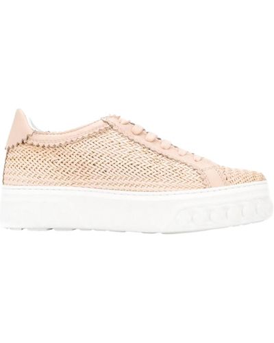 Casadei High Sole Trainers - Natural