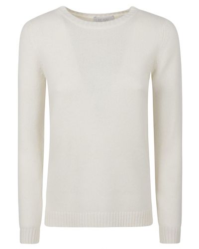Be You Round Neck Jumper - White