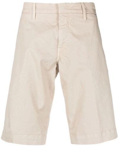 Fay Light Stretch-Cotton Bermuda Shorts - Natural