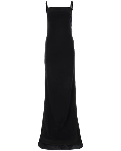 Ann Demeulemeester Cotton Long Dress - Black