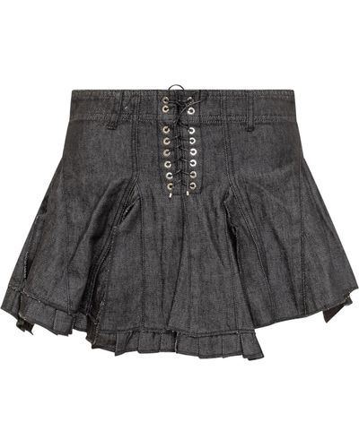 Ludovic de Saint Sernin Pleated Mini Skirt - Black