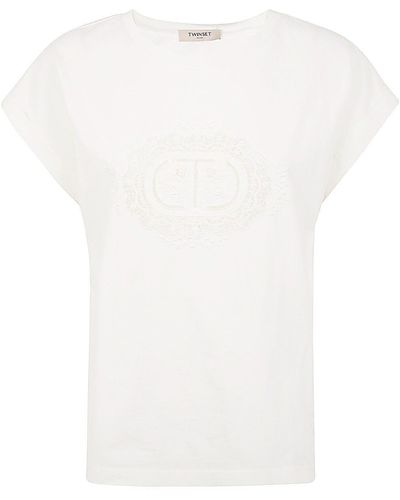 Twin Set Logo T-Shirt - White