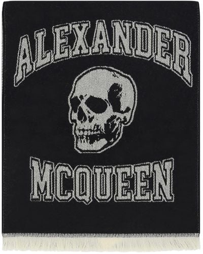 Alexander McQueen Scarves - Black