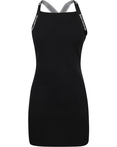 Alexander Wang Cotton Blend Tank Dress - Black