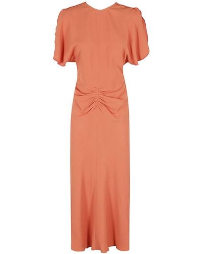 Victoria Beckham Cady Dress - Orange
