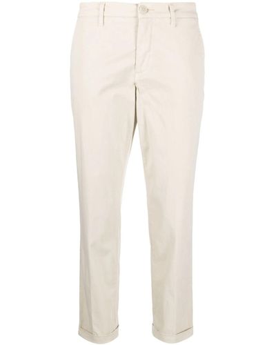 Fay Light Cotton Trousers - Natural
