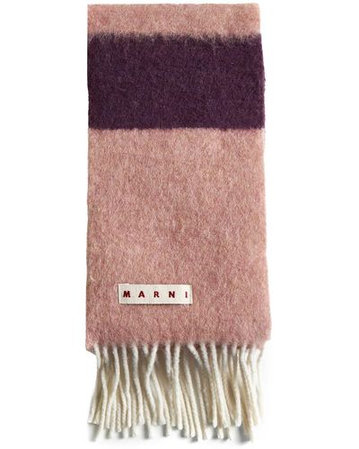 Marni Alpaca And Wool-blend Scarf - Purple