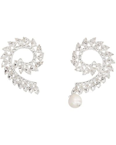 Magda Butrym Embellished Earrings - White