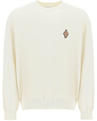 Marcelo Burlon Sunset Cross Cotton Sweater - White