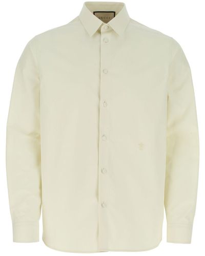 Gucci Ivory Poplin Shirt - White