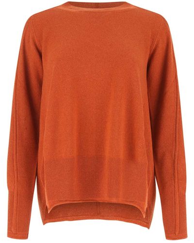 Stella McCartney Copper Cashmere Blend Oversize Sweater - Orange