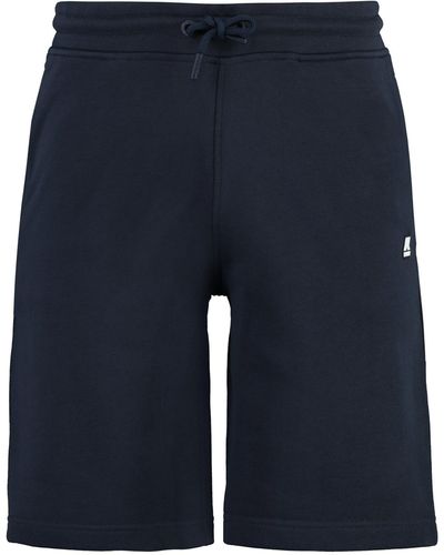 K-Way Erik Cotton Bermuda Shorts - Blue