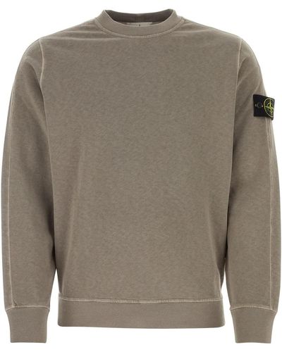 Stone Island Mud Cotton Sweatshirt - Grey