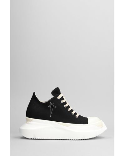 Rick Owens Abstract Low Sneak Trainers - Black