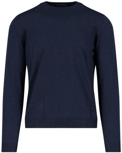 Zanone Classic Sweater - Blue