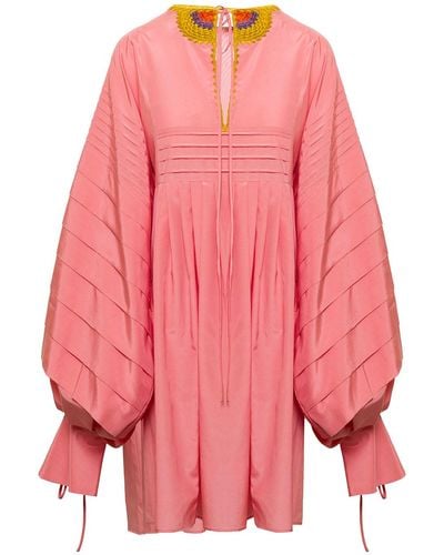 MARIO DICE Womans Cotton Blend Dress - Pink