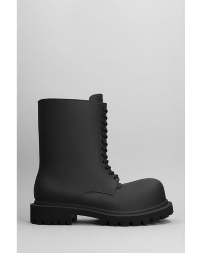 Balenciaga Steroid Boot Combat Boots In Black Eva