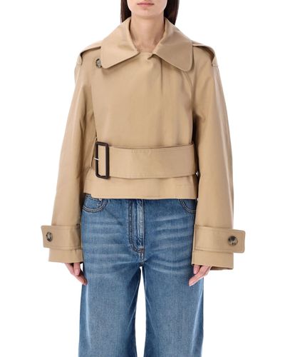 JW Anderson Cropped Trench Jacket - Blue