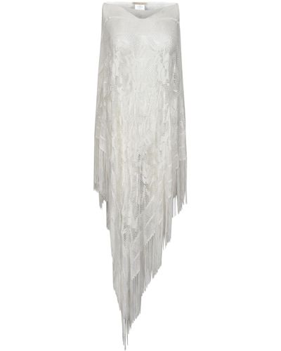 Faliero Sarti Mesh Sleeveless Dress - White