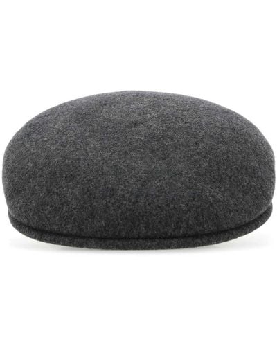 Kangol Melange Gray Felt Baker Boy Hat