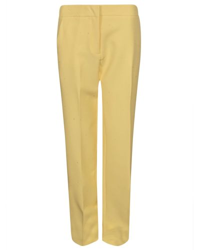 Blugirl Blumarine Slim Fit Plain Pants - Yellow