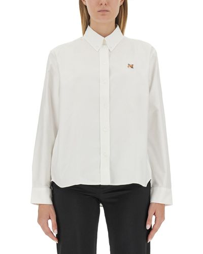 Maison Kitsuné Button Down Shirt - White