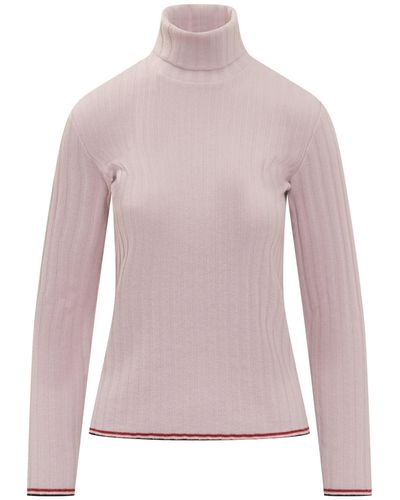 Thom Browne Turtleneck Sweater - Pink