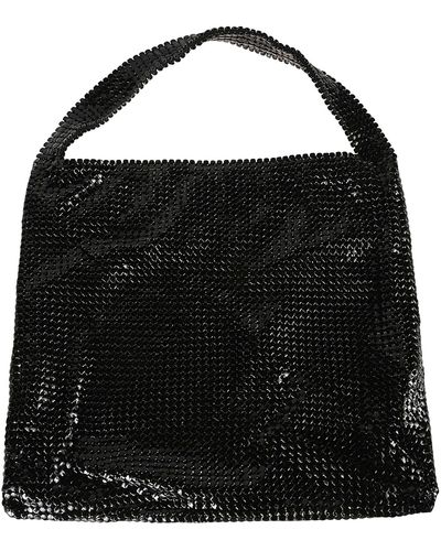 Rabanne Pixel Tote Bag - Black