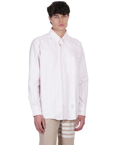 Thom Browne Shirt In Cotton - Multicolour