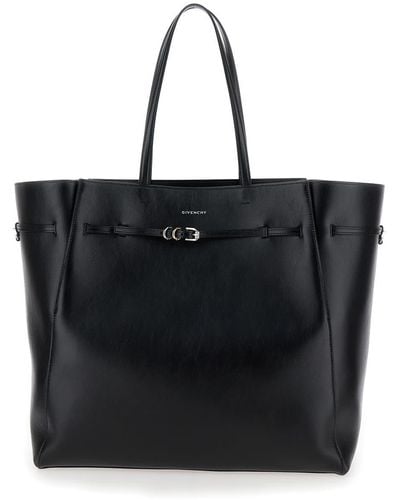Givenchy 'Voyou Large East West' Tote Bag With Logo Detail And B - Black