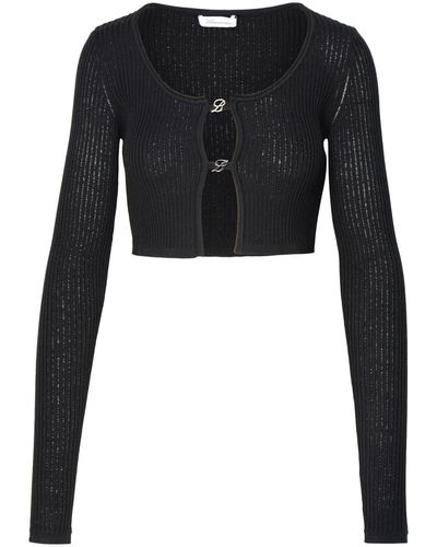 Blumarine Crop Jumper - Black