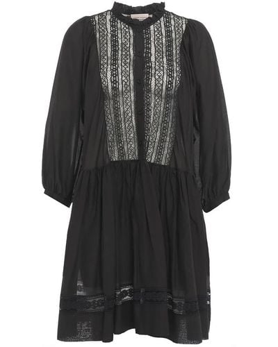 Semicouture Cotton Blend Dress - Black