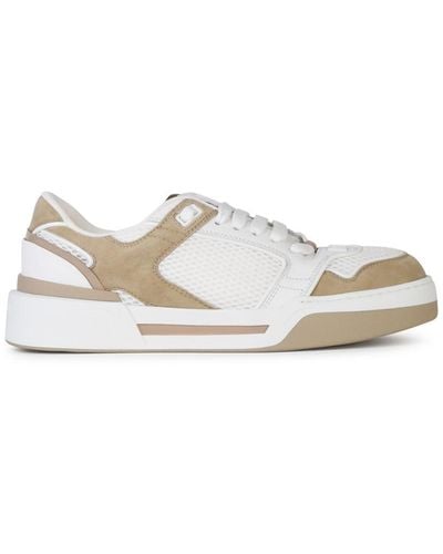 Dolce & Gabbana New Roma Leather Trainers - White