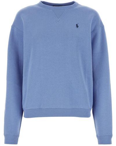 Polo Ralph Lauren Cerulean Cotton Blend Sweatshirt - Blue